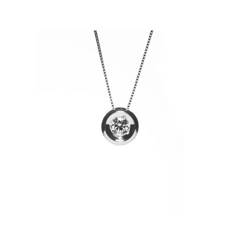 Necklace Promesse Woman in White Gold Diamante 0.08 Ct PPLA/0,08 - PPLA/0,08